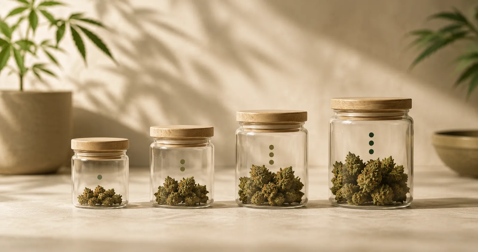 Premium cannabis tolerance planning still life