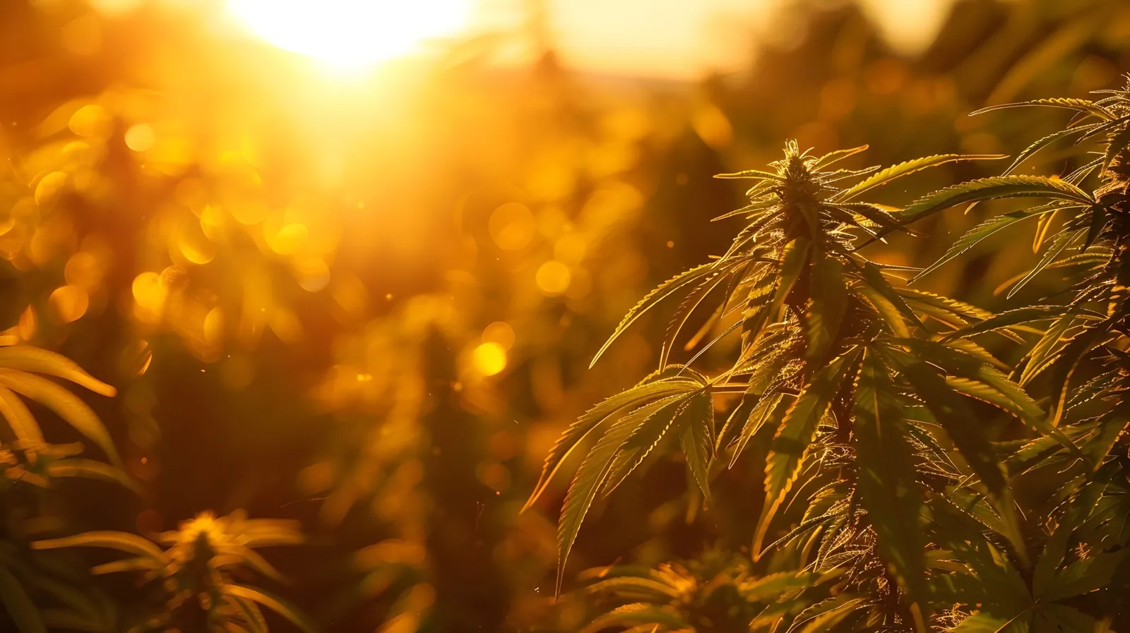 Cannabis leaf detail