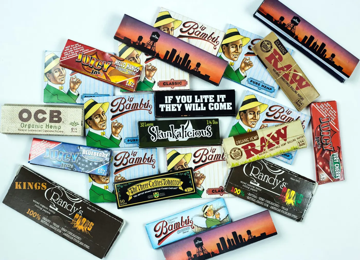Rolling papers and smoking accessories