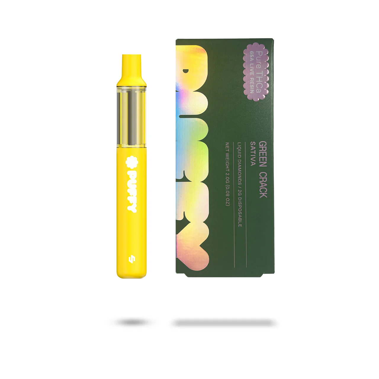 Puffy Green Crack Pure THCa Live Resin Disposable Vape